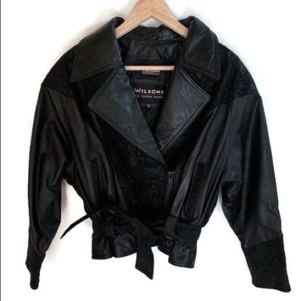 Wilson’s Leather Vintage 90s Motorcycle Jacket